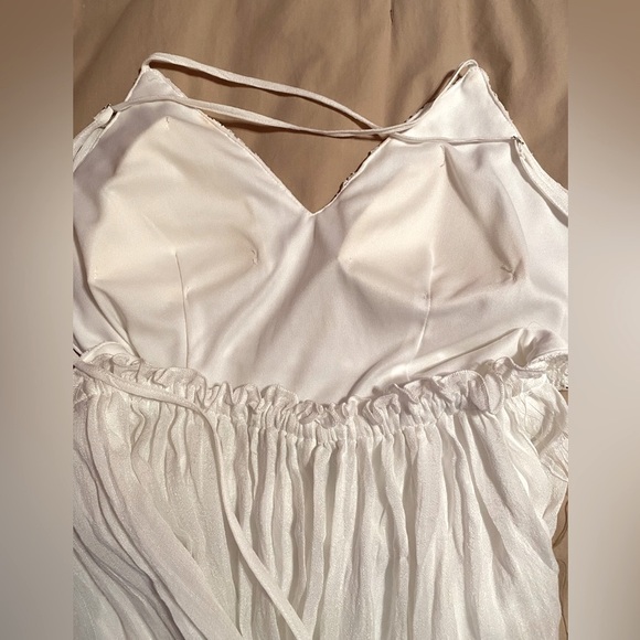LTX Sportswear flowy white maxi dress Size medium - Picture 7 of 10